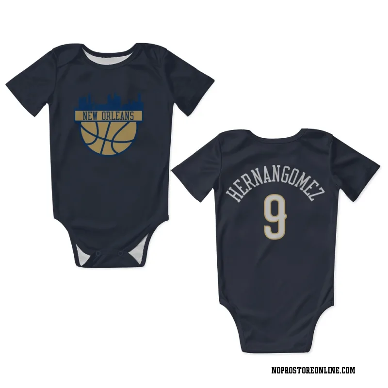 New Orleans Pelicans 9 Willy Hernangomez 2022-23 Icon Edition Navy Men  Jersey - Bluefink
